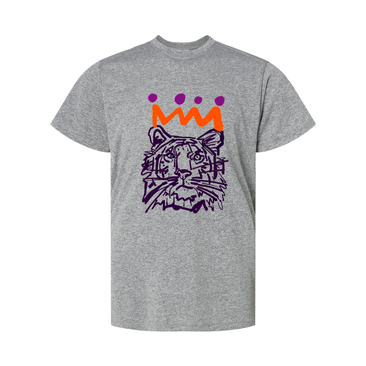 The Youth Orange x Purple Tiger UPF Short Sleeve Shirt