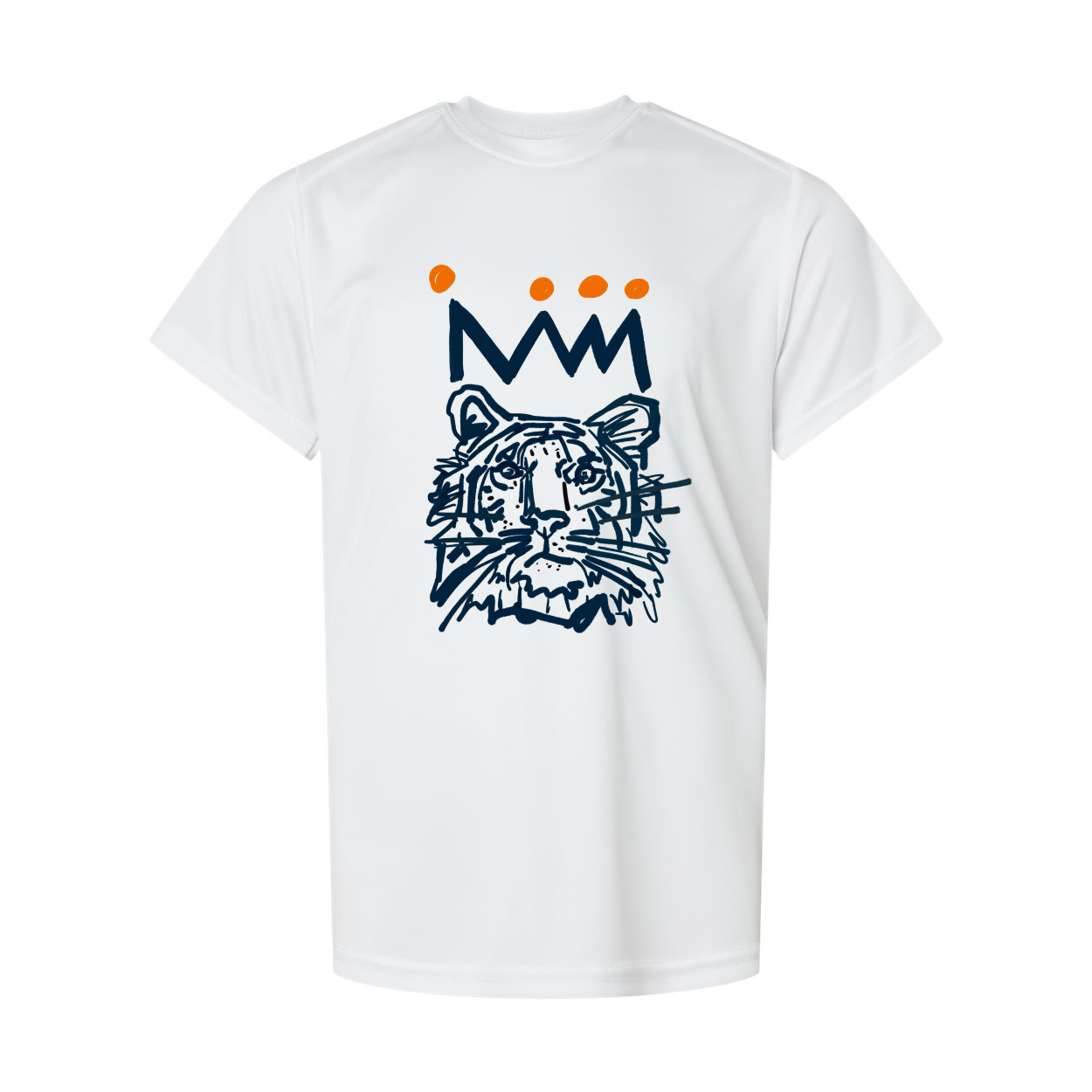 The Navy x Orange Adult T-Shirt