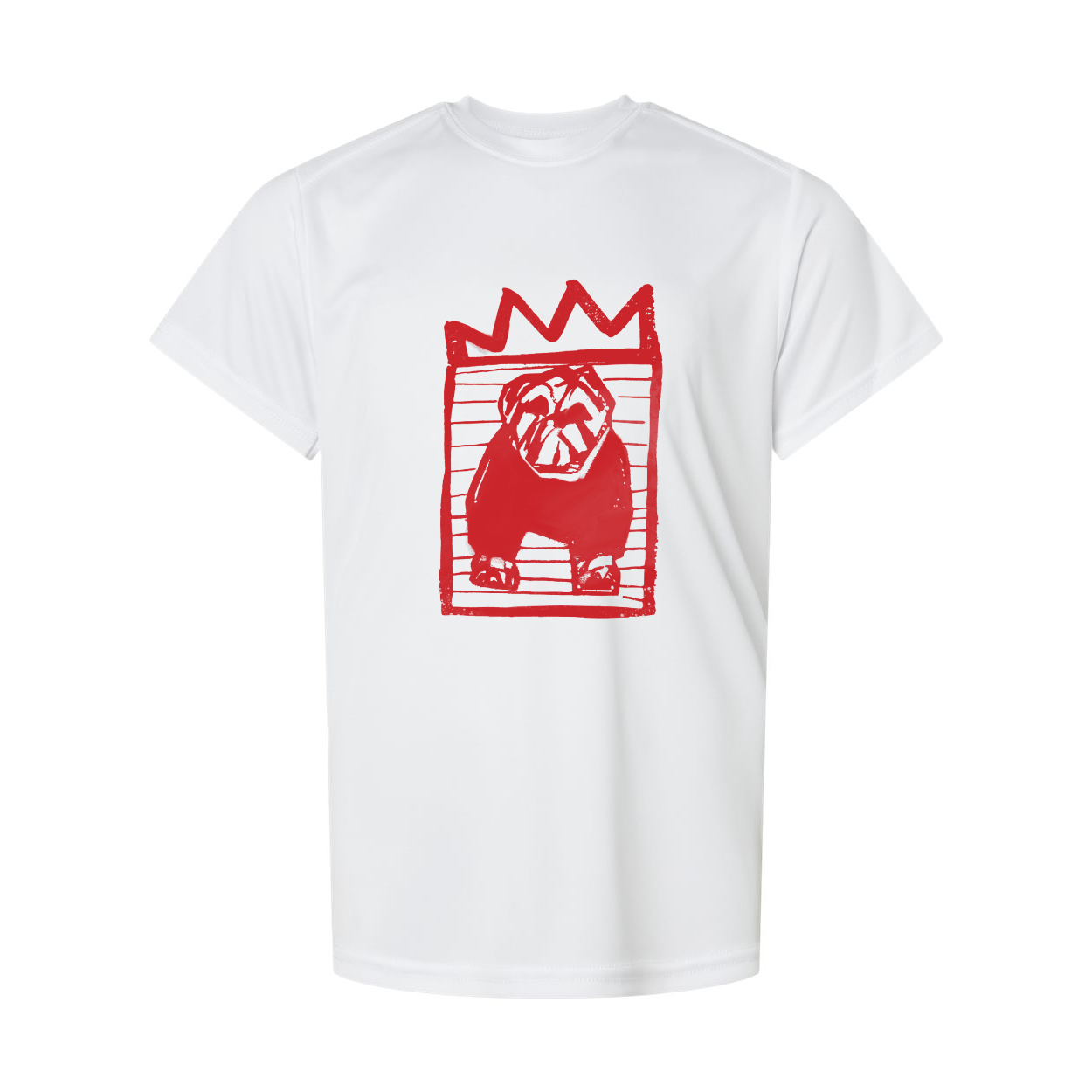 The Youth Red x Black Stripe Bulldog T-shirt