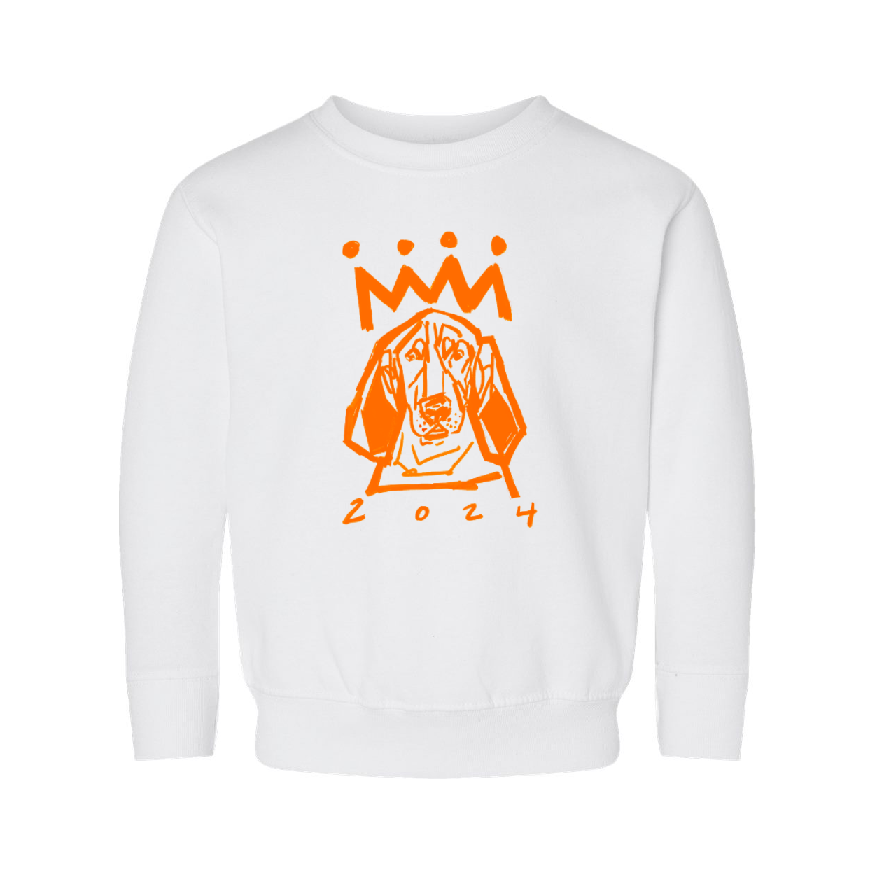 Orange x White Hound Youth Sweatshirt