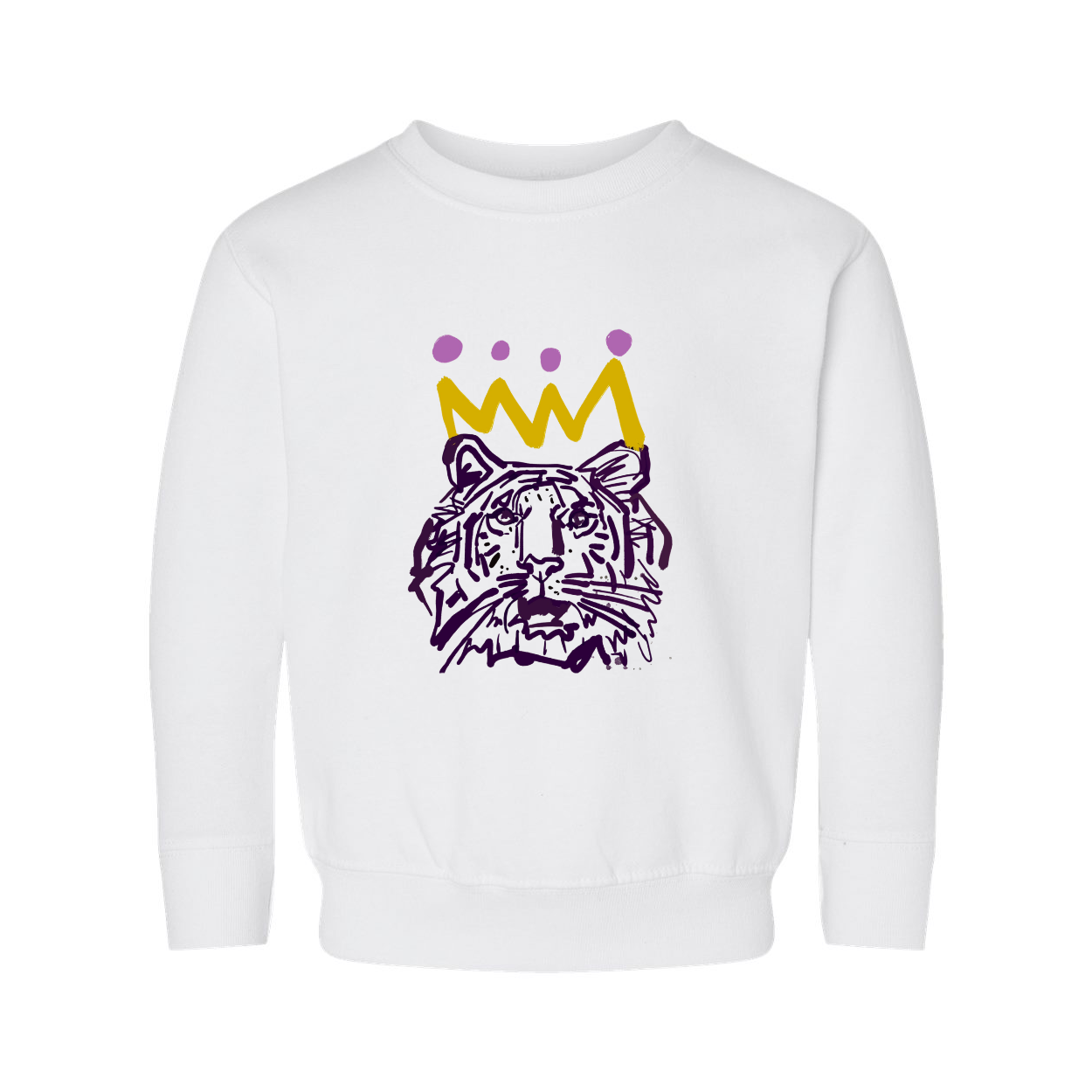 The Purple x Gold Tiger Youth Sweatshirt