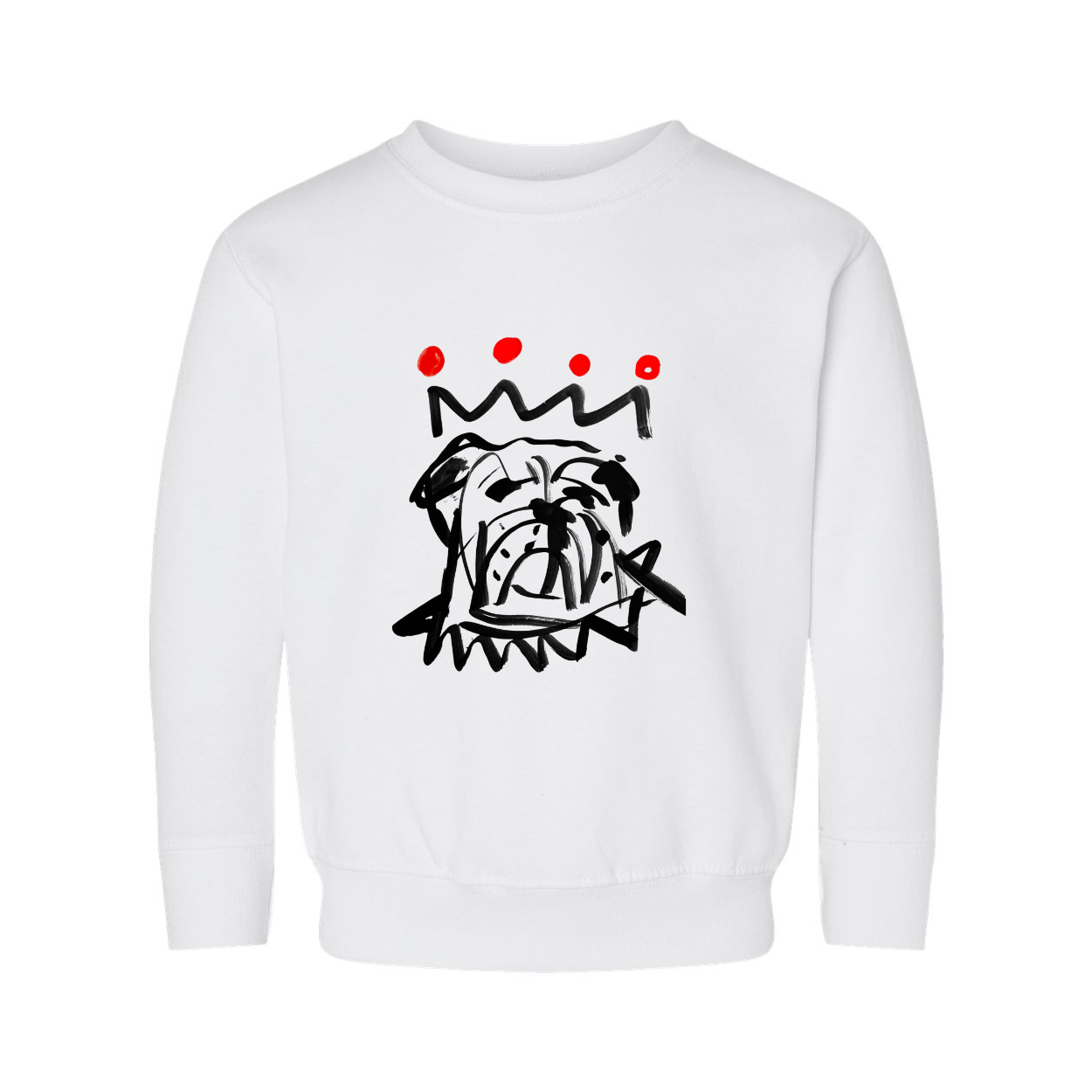 The Red x Black Bulldog Youth Sweatshirt