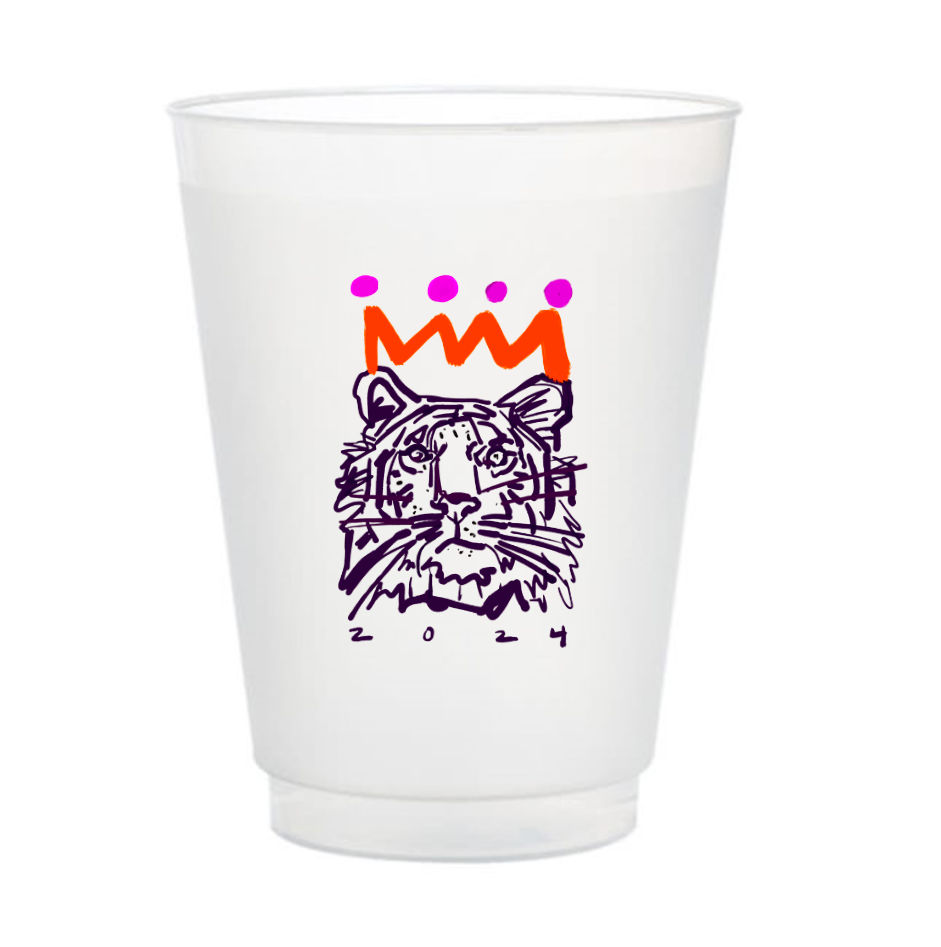 Orange x Purple Frosted Gameday Cups