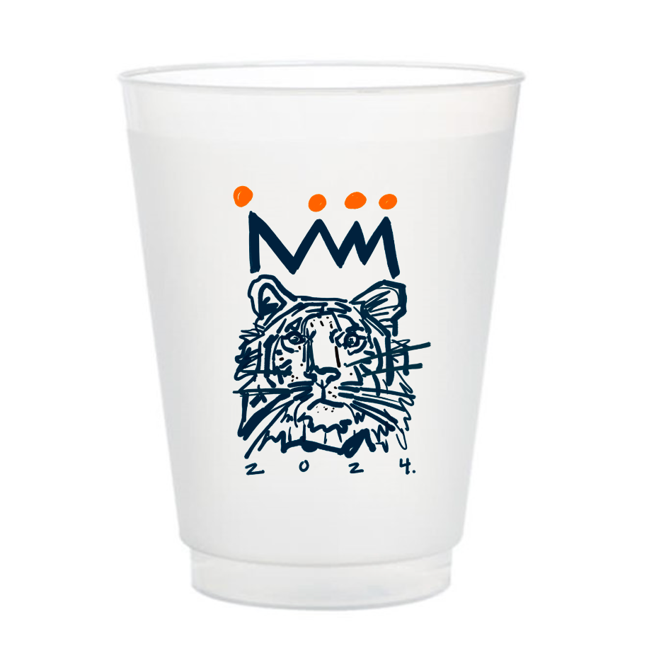 Navy x Orange Frosted Gameday Cups