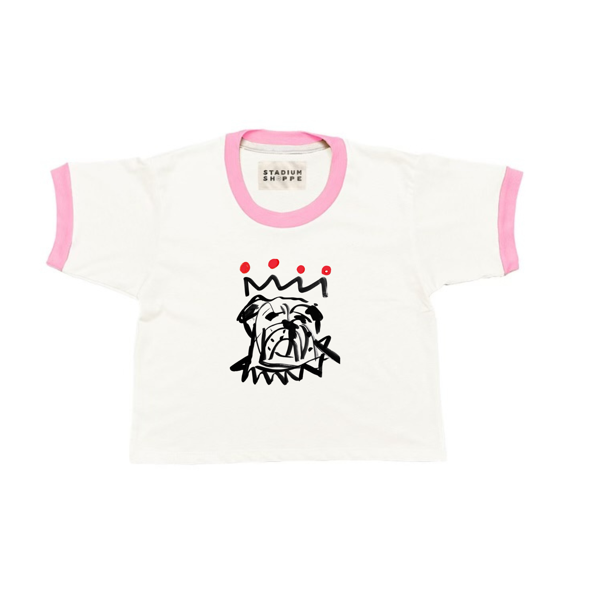 The Red x Black Ringer Crop