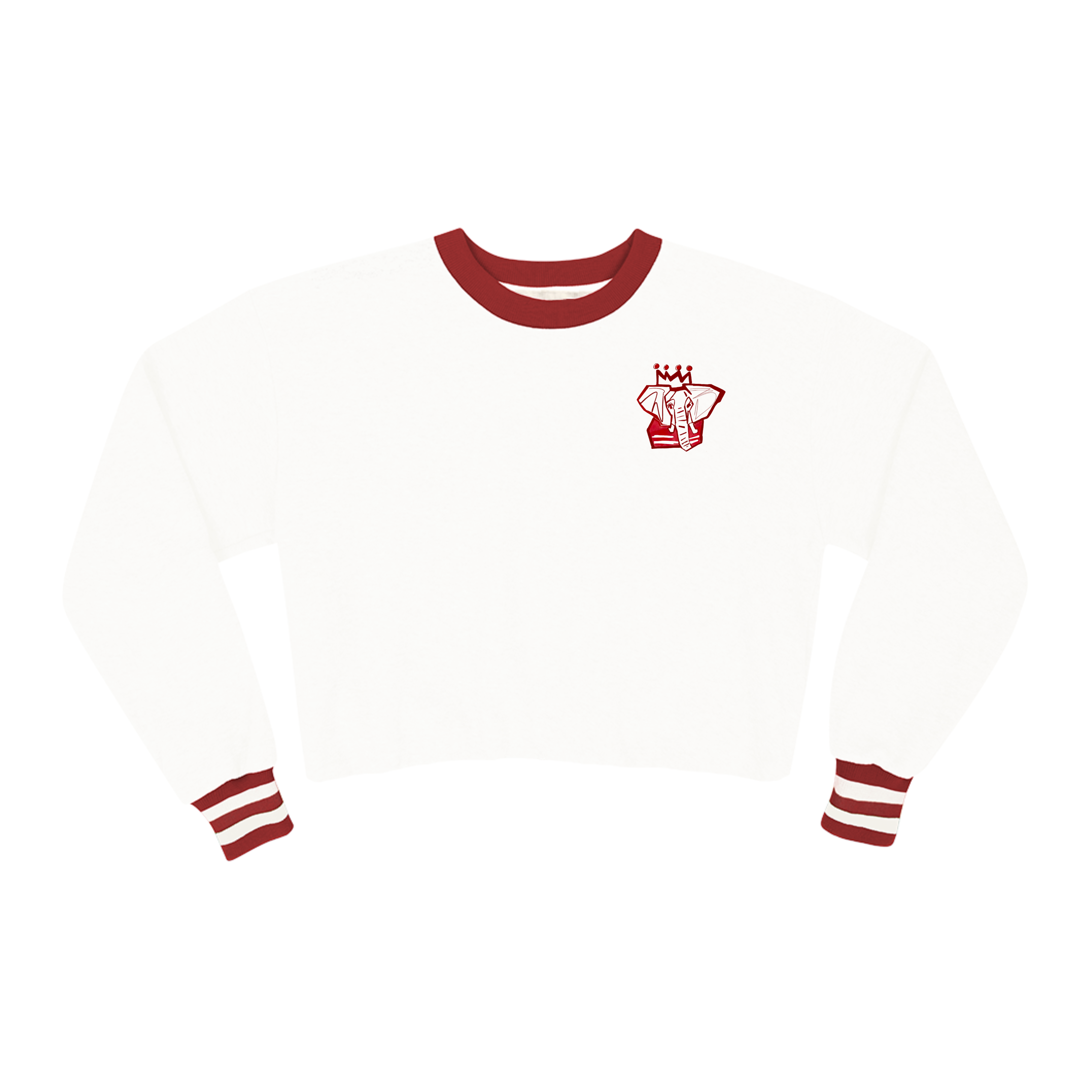 The Crimson x White Ladies Varsity Sweatshirt