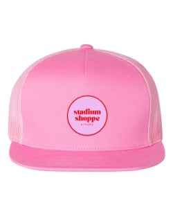 Embroidered Pink Stadium Shoppe Classic Trucker Hat