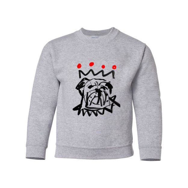 The Red x Black Bulldog Youth Sweatshirt