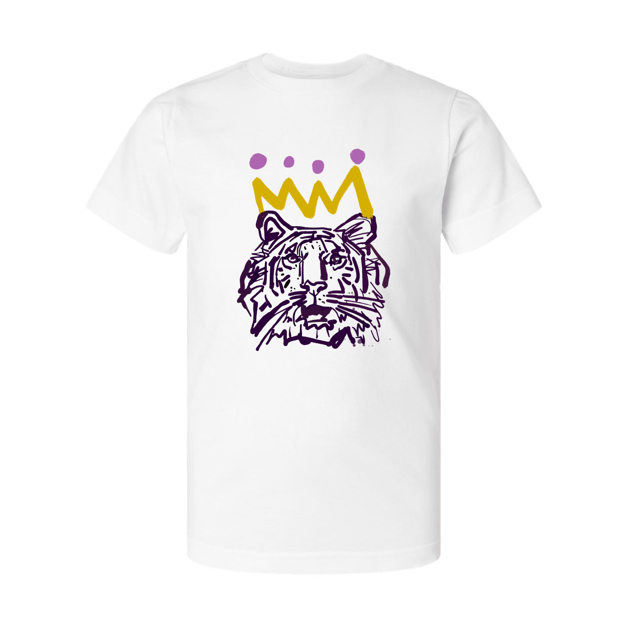 The Youth Purple x Gold Tiger T-shirt
