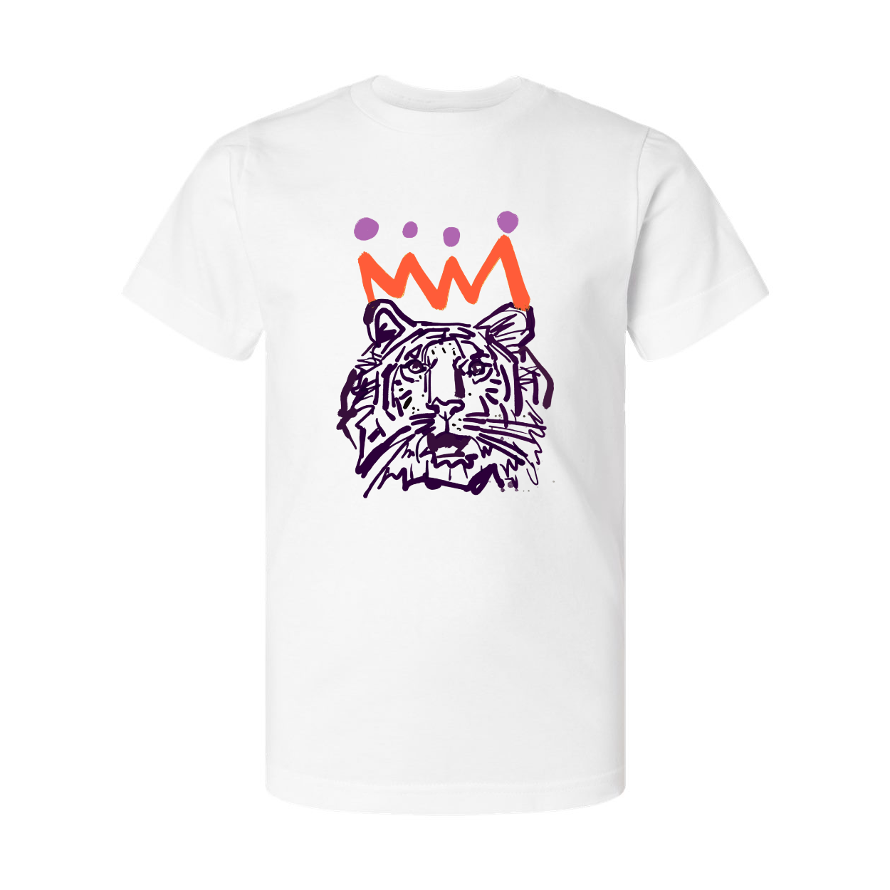 The Youth Orange x Purple Tiger T-shirt