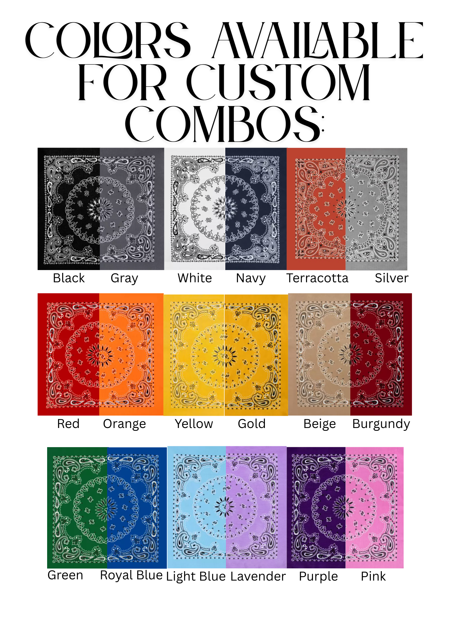 Handmade Custom Colorblocked Gameday Bandana: Black / Red