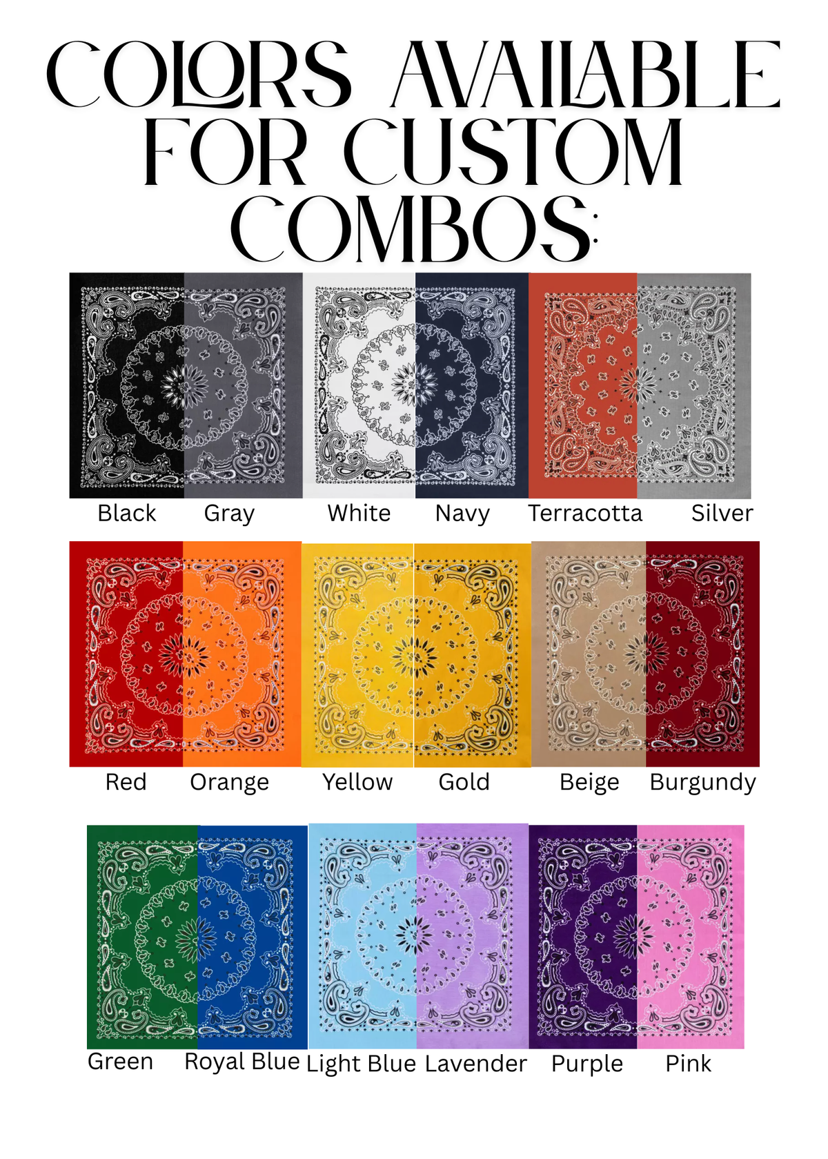 Handmade Custom Colorblocked Gameday Bandana: Red / White