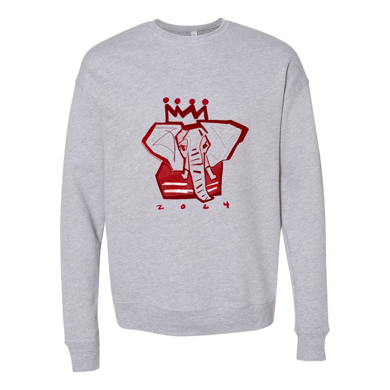 Crimson x White Elephant Adult Sweatshirt