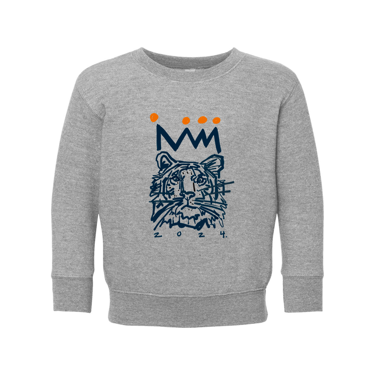 Navy x Orange Tiger Youth Sweatshirt