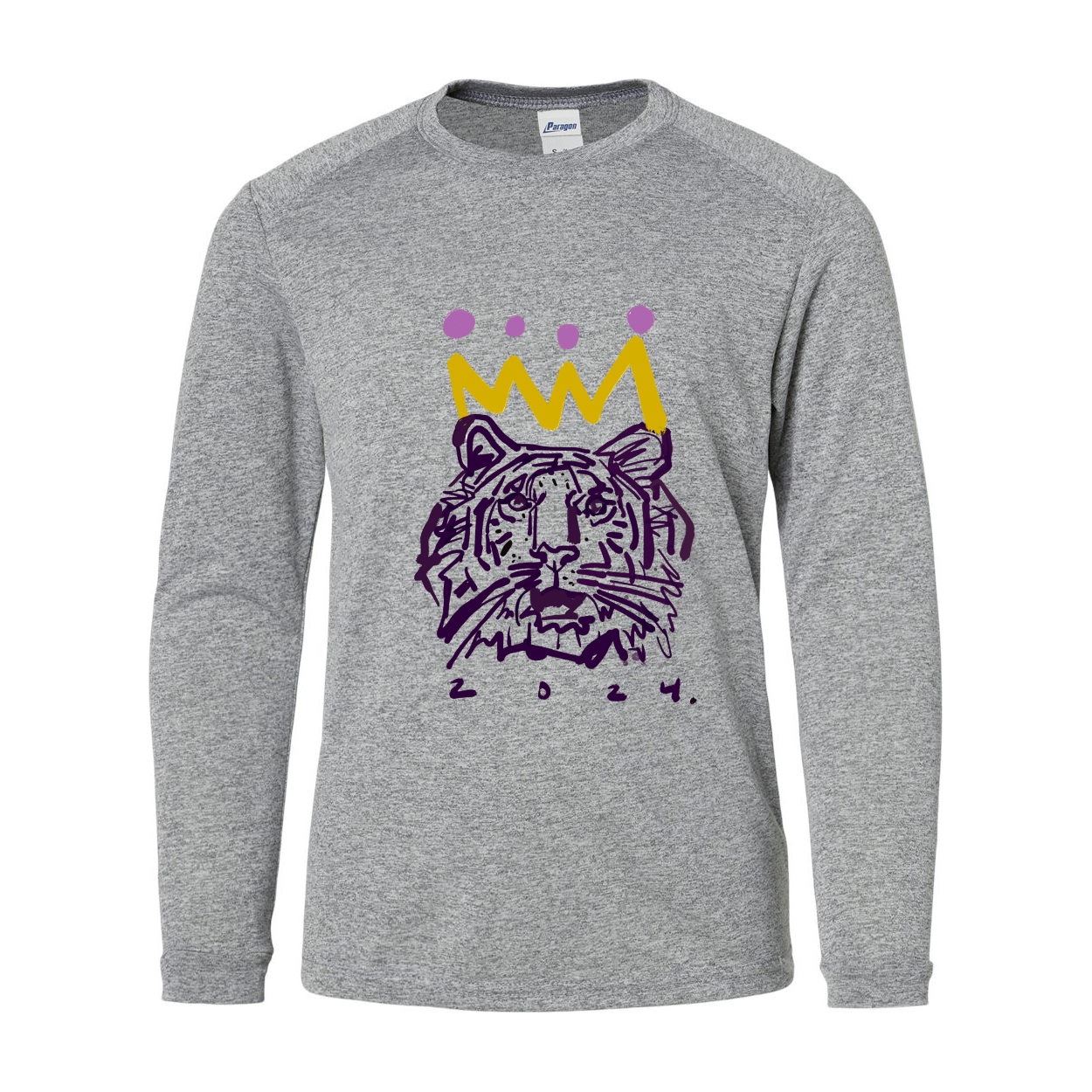 Purple x Gold Tiger Youth UPF Shirt