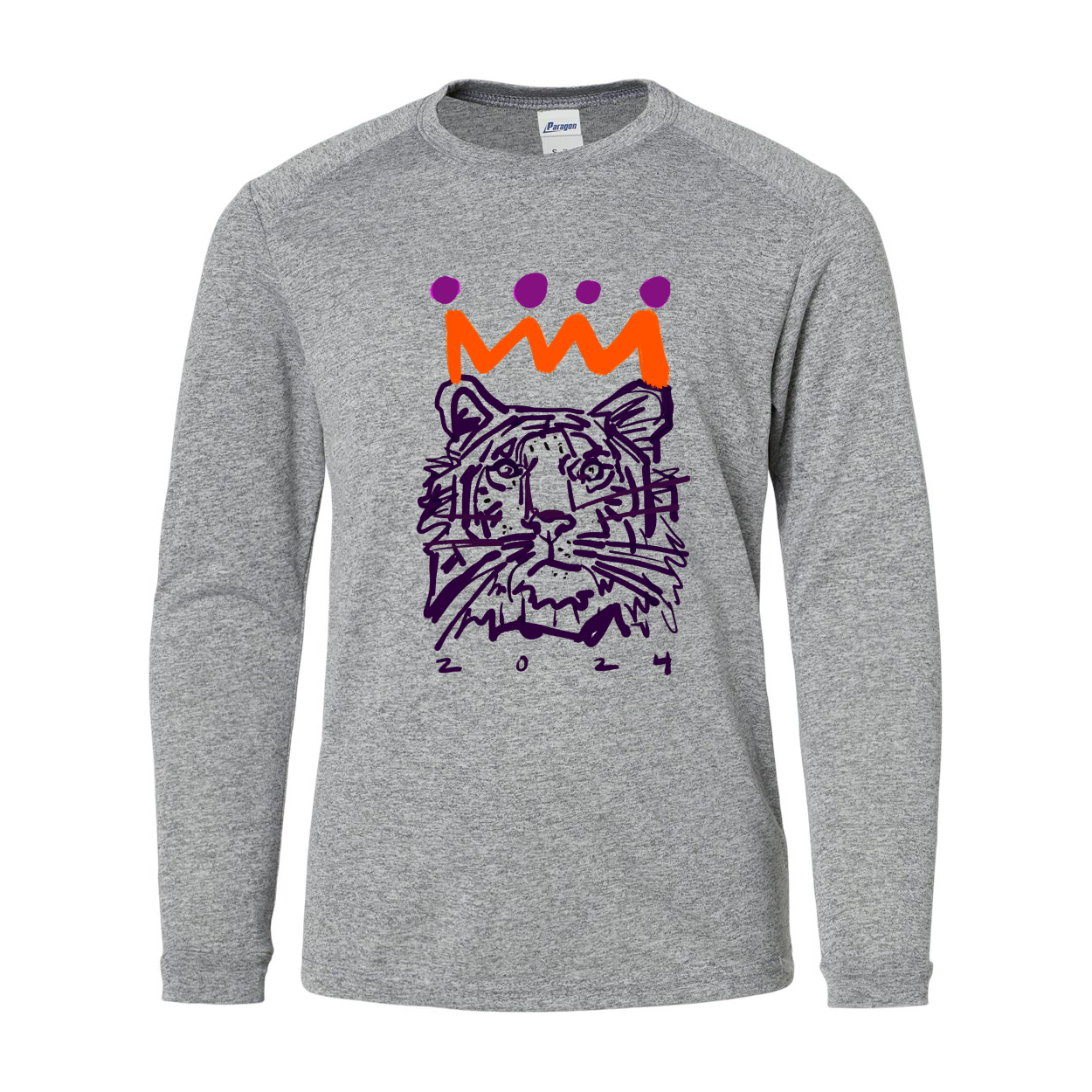 Orange x Purple Tiger Youth UPF Shirt