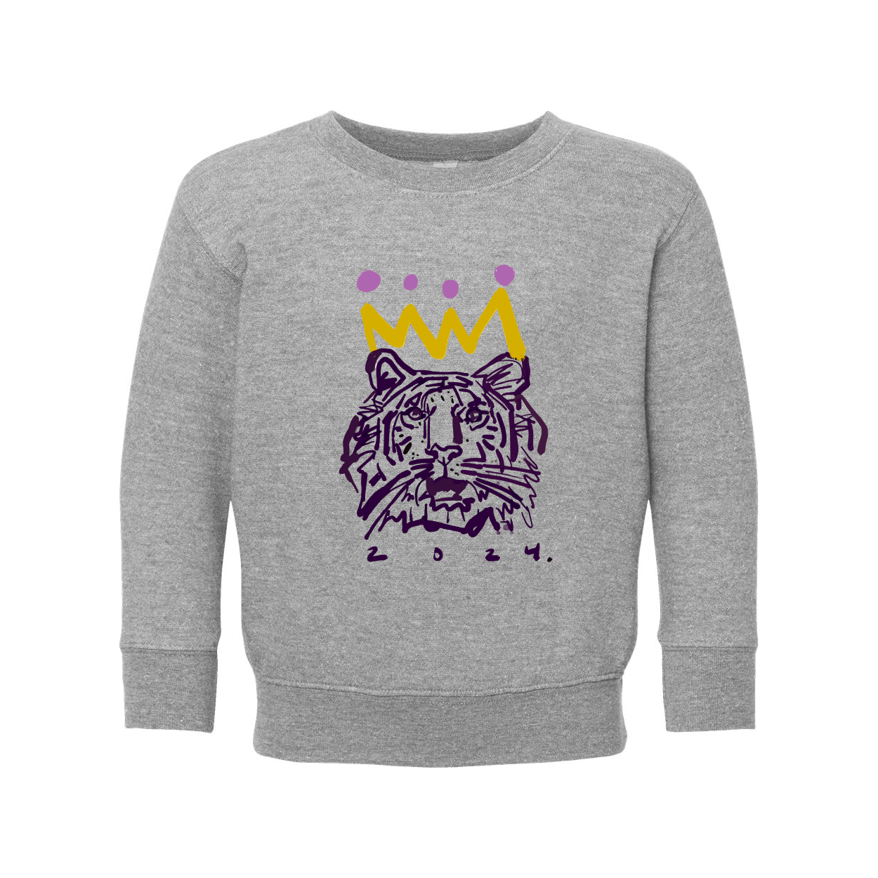 Purple x Gold Tiger Youth Sweatshirt