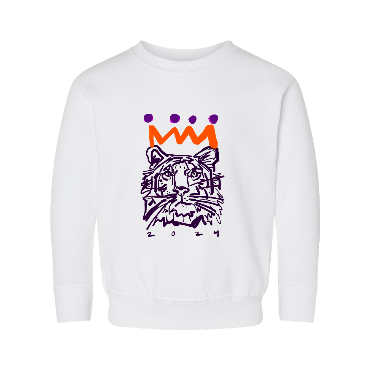 Orange x Purple Tiger Youth Sweatshirt