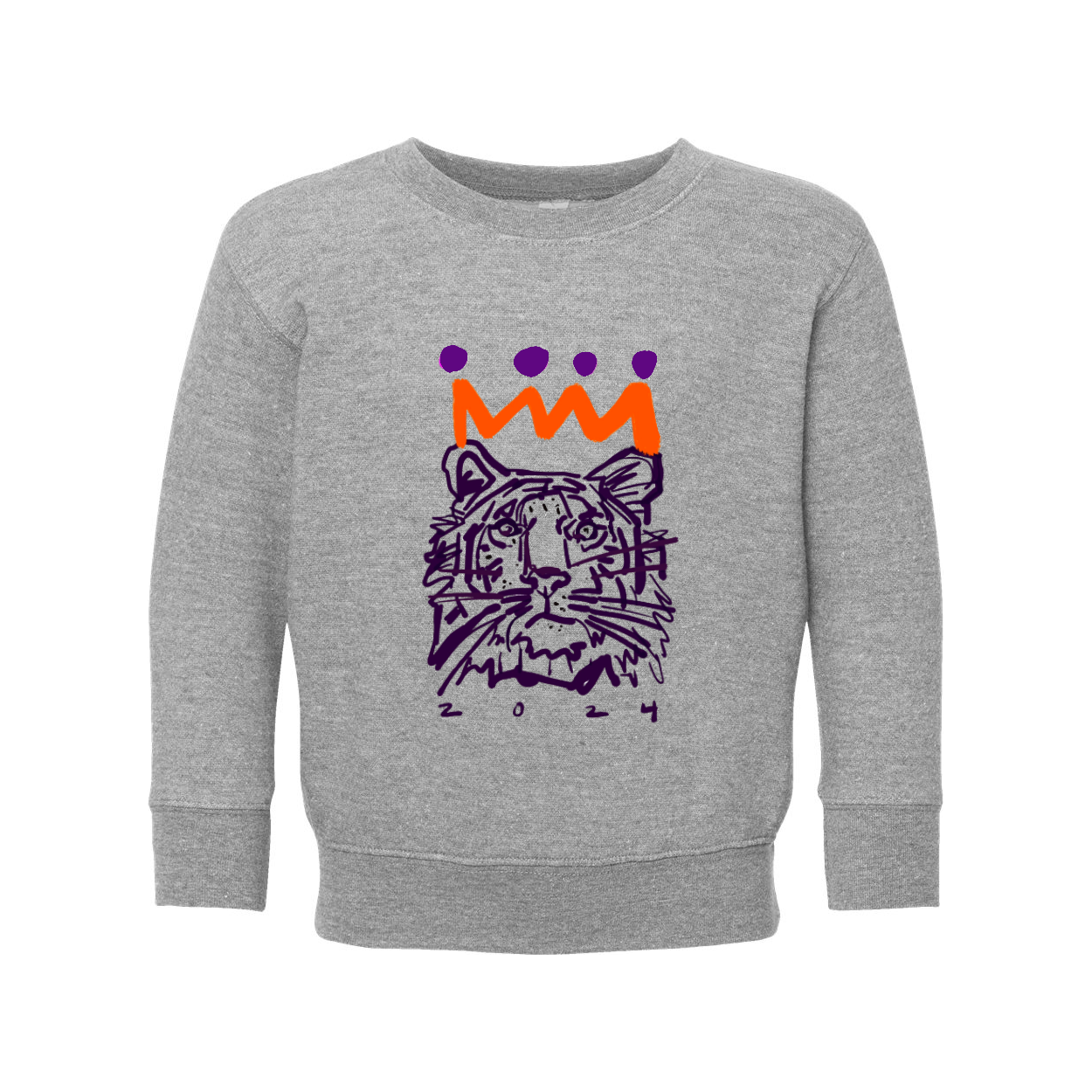 Orange x Purple Tiger Youth Sweatshirt