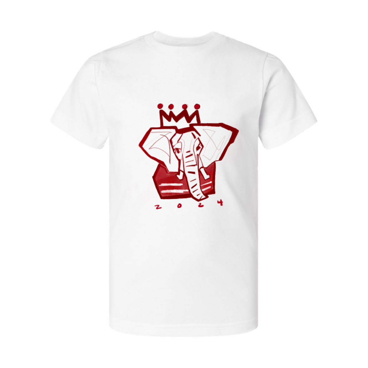 Crimson x White Elephant Youth T-Shirt