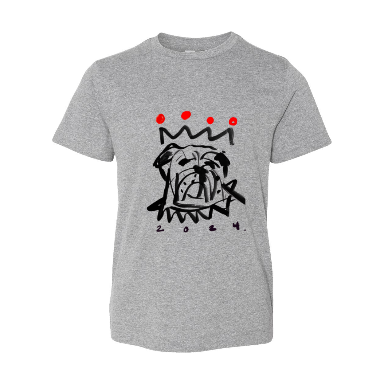 Red x Black Bulldog Youth T-Shirt