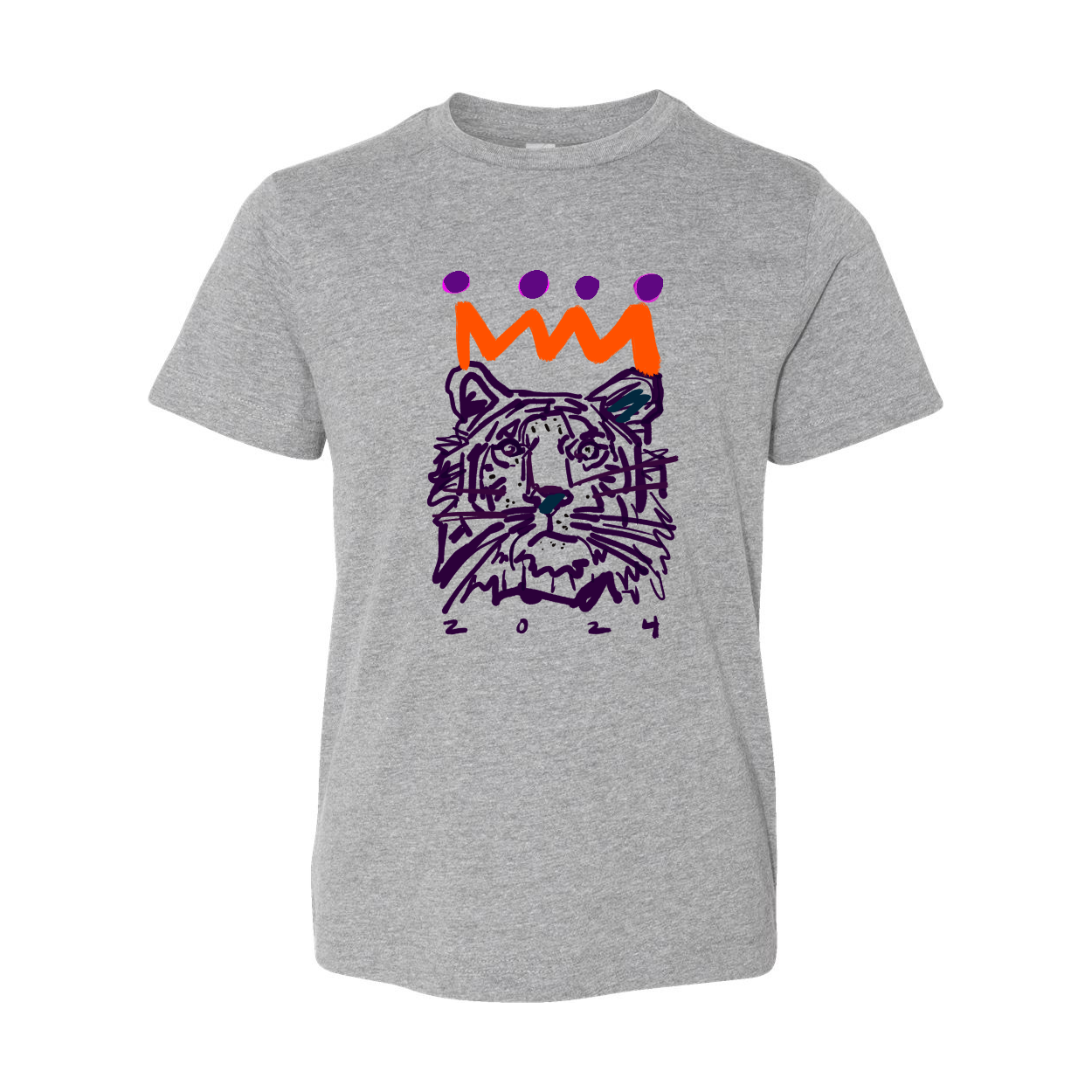 Orange x Purple Tiger Youth T-Shirt