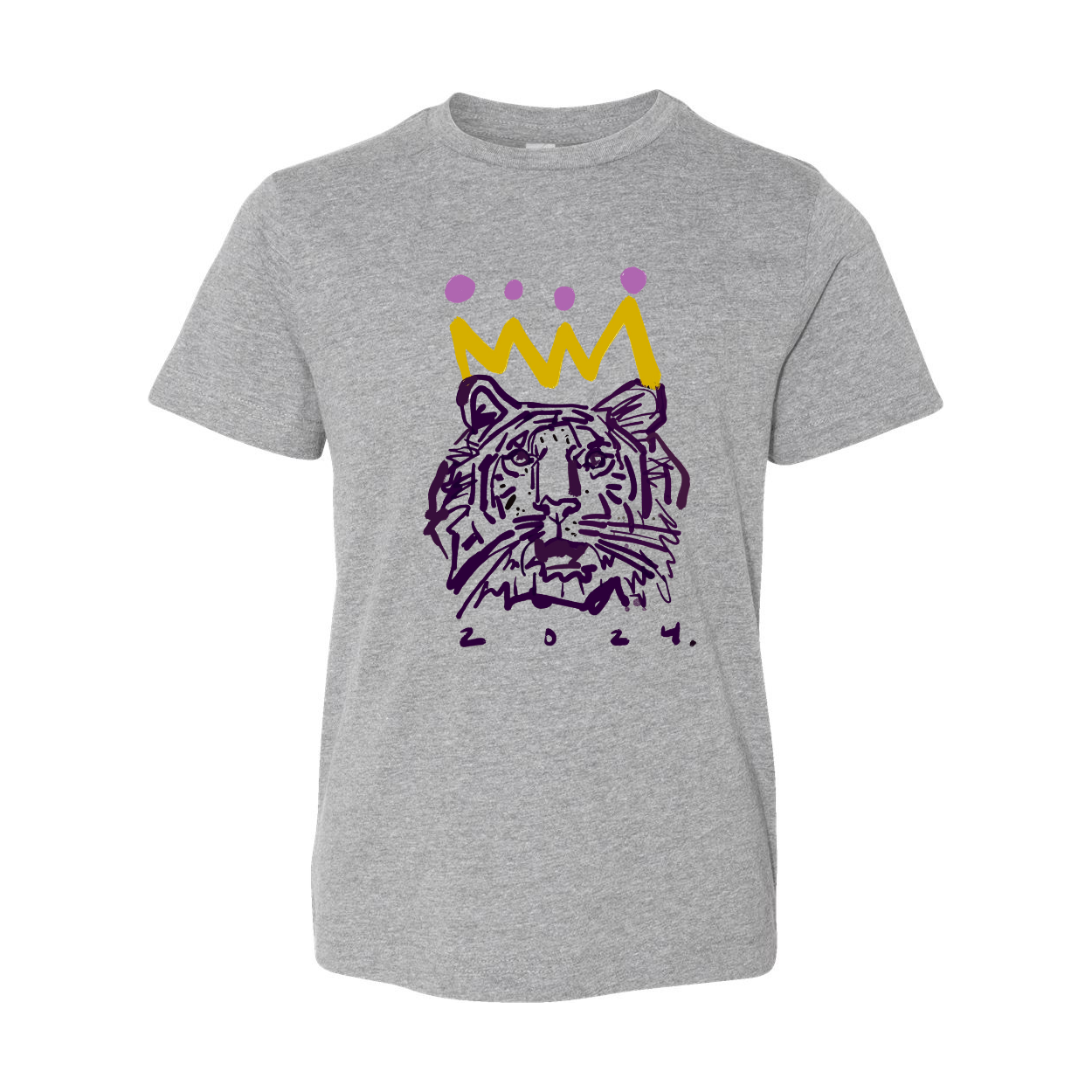 Purple x Gold Tiger Youth T-Shirt