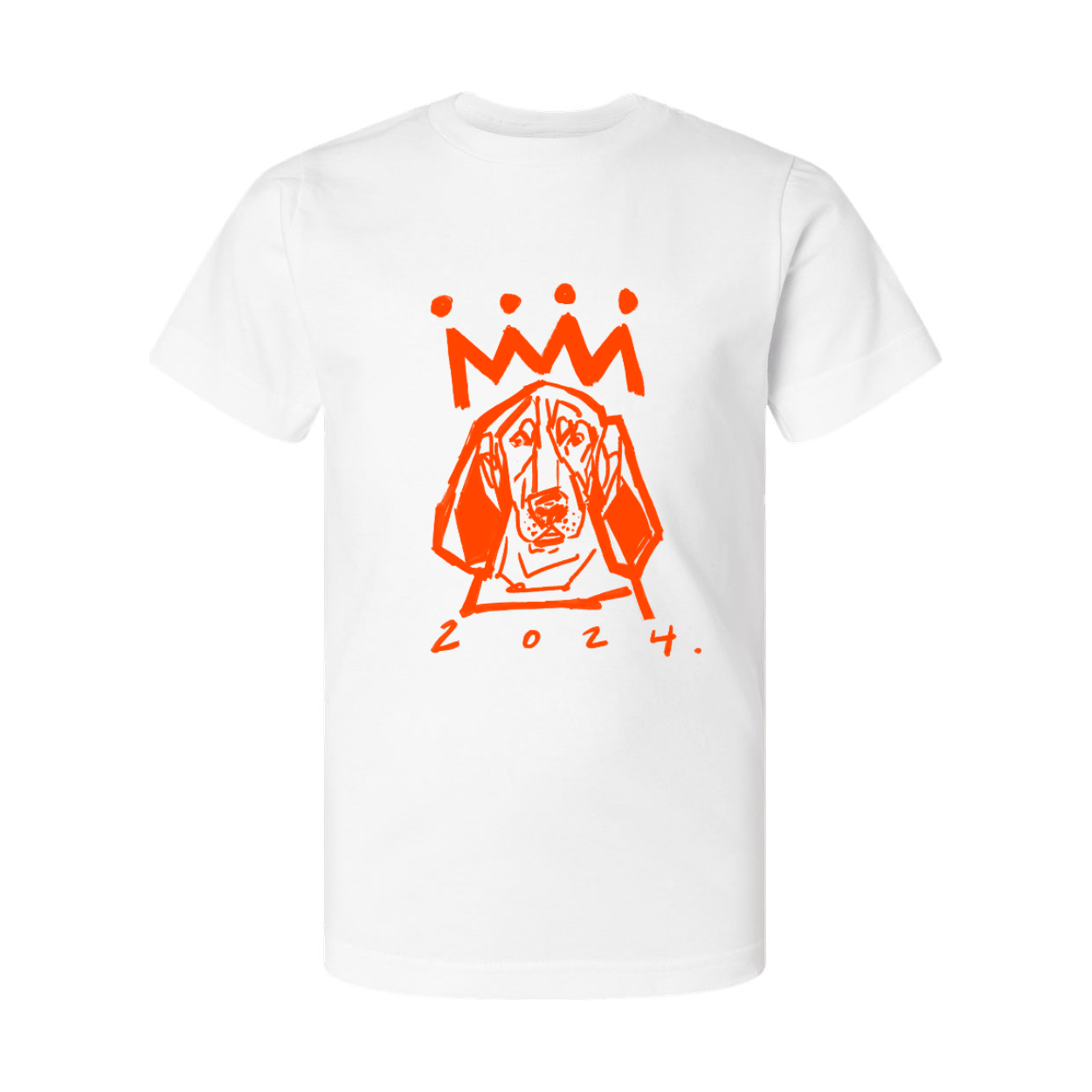 Orange x White Hound Youth T-Shirt